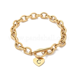 Bracelets à breloques en acier inoxydable 304 doré&nbsp;NJEW-K284-01G-C