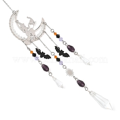 Halloween-Sonnenfänger aus Messing: Mond&nbsp;HJEW-TA00506