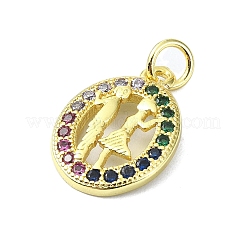 Ottone micro spianare pendenti zirconi&nbsp;KK-H475-09G