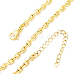 Collares de cadena de cable de latón para mujer&nbsp;NJEW-K282-02G