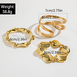 Set di bracciali ovali in lega&nbsp;FS-WGB93A7-02