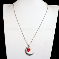 Stile tibetano le collane del pendente luna lega&nbsp;NJEW-JN01179