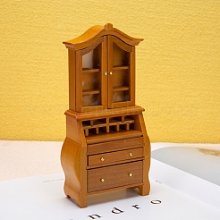 Ornements miniatures pour bibliothèque en bois&nbsp;PW-WG20F43-01