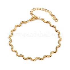 Bracelets à chaîne en acier inoxydable 304 pour femmes&nbsp;BJEW-C129-07G