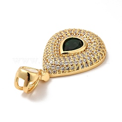 Pendentifs avec zircon cubiques à micro-pavés en laiton&nbsp;KK-H433-47G