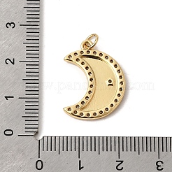 Messing micro pave klare zirkonia anhänger&nbsp;KK-K419-12G