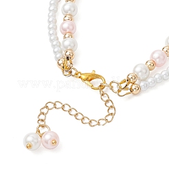 Mehrreihige Armbänder aus runden Glasperlen&nbsp;BJEW-JB11918-04