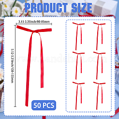 50 nœud papillon en polyester pour décoration de fête&nbsp;DIY-GF0011-78C