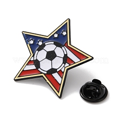 Emaille-Broschen mit Fußballmotiv&nbsp;AL-I003-04EB-02