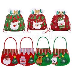 7 stücke 7 stil weihnachten vliesstoffe süßigkeiten tüten dekorationen&nbsp;ABAG-SZ0001-16
