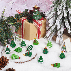 30 stücke 10 arten weihnachten harz skulptur ornamente&nbsp;RESI-SC0005-91