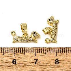 Latón micro pavimenta claro cubic zirconia colgante configuración de rhinestone&nbsp;KK-F911-31G