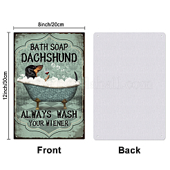 6 Stück Vintage-Metallblechschild im 6-Stil&nbsp;AJEW-GL0001-83B