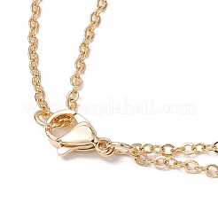Colliers avec pendentif en alliage émaillé rouge en forme de cloche de Noël et de bonhomme de neige&nbsp;NJEW-JN05115