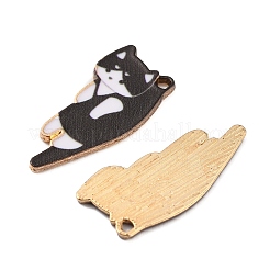 Pendentifs d'émail en alliage&nbsp;ENAM-WH0054-58