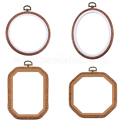 4 Stück 4 Stile Kunststoff-Kreuzstich-Stickrahmen&nbsp;DIY-CP0012-38