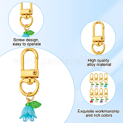 Decorazione pendente in plastica con mughetto&nbsp;HJEW-HY00006