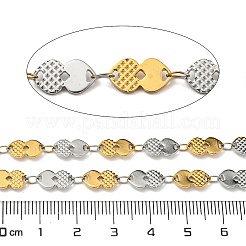 Catena a maglie a cuore in acciaio inossidabile 304 placcata ionica (ip)&nbsp;CHS-E031-02GP