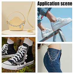4 sangle de chaîne de chaussure en alliage de style&nbsp;DIY-WR0002-28