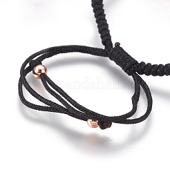 Fabbricazione di braccialetti di perline intrecciati con corde di nylon&nbsp;BJEW-F360-FRG08