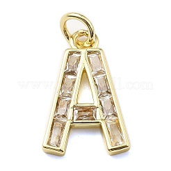 Ciondoli in ottone con micro pavé di zirconi da 26 pezzo&nbsp;KK-V014-01G-M