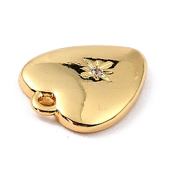 Adornos de latón micropavé de circonia cúbica&nbsp;ZIRC-I054-14G-03