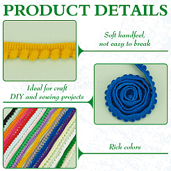 Garniture en dentelle en nylon et polyester&nbsp;OCOR-FG0002-59