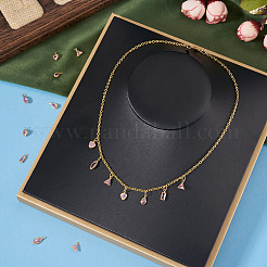 10 pendentif en laiton et zircone cubique&nbsp;KK-TADJ0001-30A