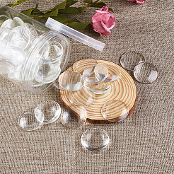 Transparente Glas Cabochons&nbsp;GGLA-CD0001-04
