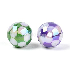 Placage uv perles acryliques opaques&nbsp;OACR-T028-68A