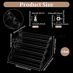 Espositore per smalto in acrilico trasparente a 5 strato&nbsp;ODIS-UN0001-22B