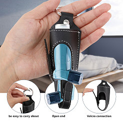 Porta inalatore per l'asma portachiavi pratico da viaggio in pelle pu&nbsp;AJEW-WH0504-18