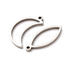 Ensemble de pendentifs à lunette ouverte en acier inoxydable 201 (10 pièce)&nbsp;STAS-B101-06A-P