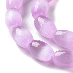 Fili di perline di selenite naturale color macaron&nbsp;G-B102-A01-04