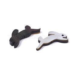 Natürliche schwarze Lippe Muschelperlen&nbsp;SSHEL-N034-58