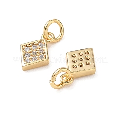 Messing micro pave klar zirkonia charme&nbsp;CU-CBA746B-04G