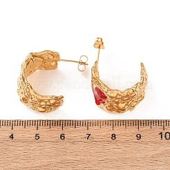 Valentinstag-Ohrstecker aus Edelstahl 304&nbsp;EJEW-T054-02G