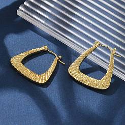 Boucles d'oreilles créoles en acier inoxydable 304 pour femmes&nbsp;EJEW-L296-037G