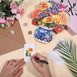 Conjuntos de tarjetas de felicitación con ramos de flores de papel DIY&nbsp;AJEW-WH0455-197A