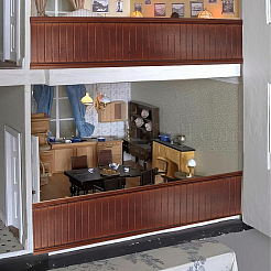 Puppenhauswand aus Birken- und Pappelsperrholz&nbsp;DIY-WH0591-120A