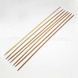 Agujas de tejer de bambú de doble punta (dpns), Perú, 400x5.0mm, 4 unidades / bolsa