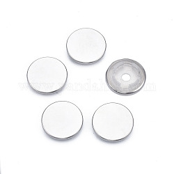 Iron Snap Button Findings, with Plastic, Snap Caps, Garment Buttons, Flat Round, Nickel Free & Lead Free, Platinum, 28x6mm, about 6pcs/set