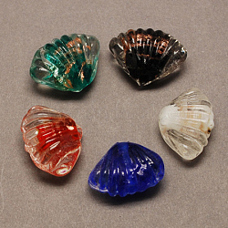 Handmade Lampwork Beads, Mixed Color, 17x23x11mm, Hole: 2mm