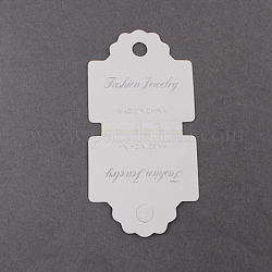 Necklace Displays Cards, White, 79x40mm