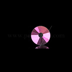 K9 strass opale brillant, décoration d'ongle de pierres précieuses rondes plates, pour les embellissements de fabrication de bijoux de bricolage, rose, 2.5mm, environ 1440pc / bag