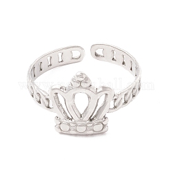 304 anillo de puño de acero inoxidable, corona, color acero inoxidable, diámetro interior: 16.5 mm