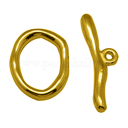 Alloy Toggle Clasps, Cadmium Free & Lead Free, Antique Golden, Ring:16x21x3mm, Bar:9x29mm, Hole: 2mm.