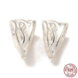 925 moschettone in argento sterling sulle barre, argento, 9x6x6.5mm, Foro: 7.5x5 mm