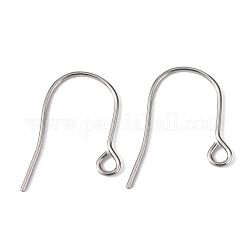 304 filo per l'orecchio in acciaio inossidabile, con anello orizzontale, 22x18mm, Foro: 2.2 mm