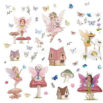 Fairy and Butterflies Wall Sticker